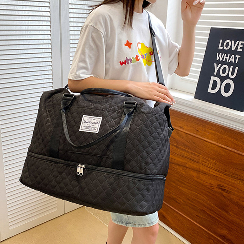 Large Capacity Travel Duffle Bag – Dry & Wet Separation Fitness Gym Tote.
