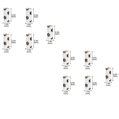 Biodegradable pet waste bags 10 rolls white