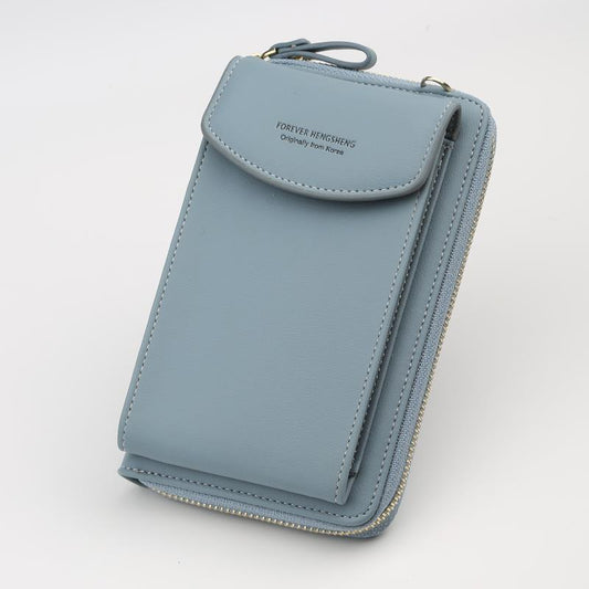 Large Capacity Ladies Wallet Light Blue