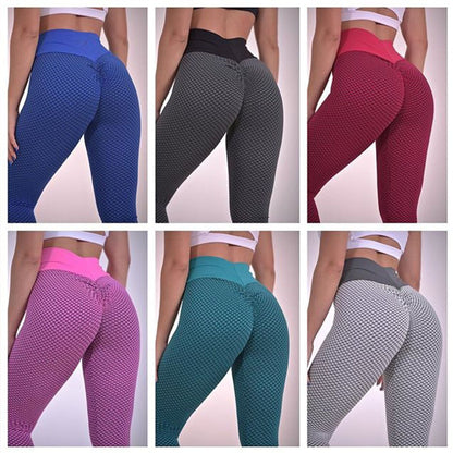 Women's hip-lifting yoga pants with sculpting design