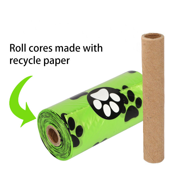 Biodegradable pet waste bags paper core