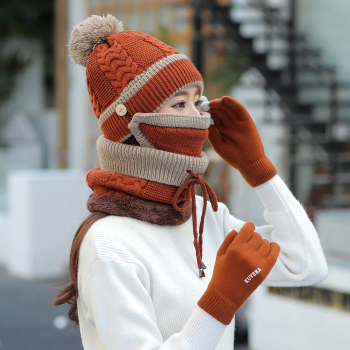 Cozy winter beanie with velvet lining