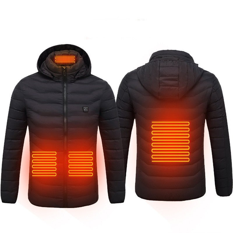 Men's heated jacket coat with USB electric heating Black Zone 4