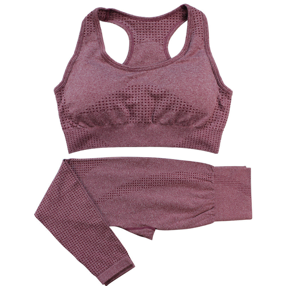 2-piece gym clothing set for women magenta