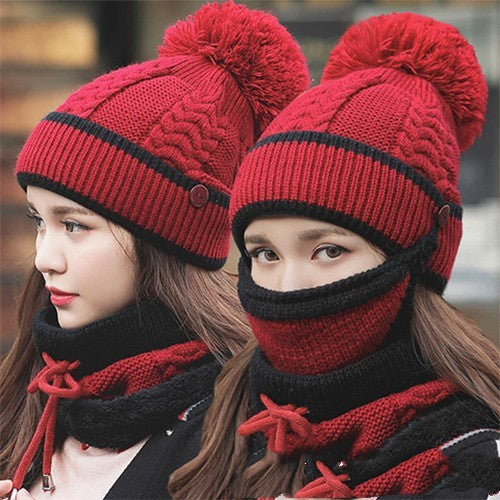 Cozy winter beanie with velvet lining