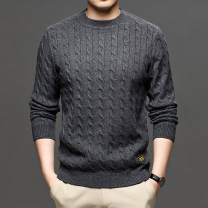 Men's half high neck slim fit sweater