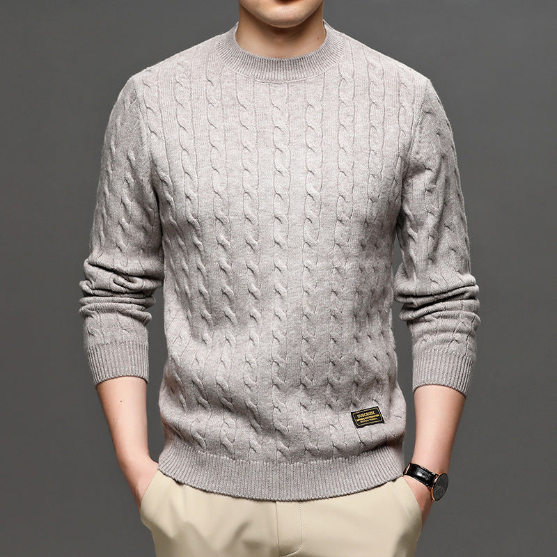 Men's half high neck slim fit sweater