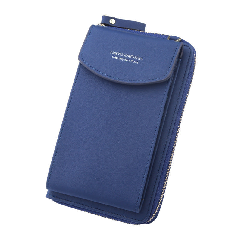 Large Capacity Ladies Wallet Blue