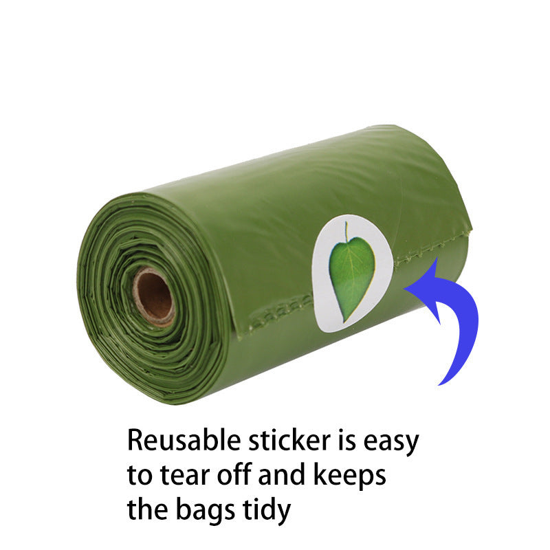 Extra thick strong leak-proof dog poop bags reusable sticker