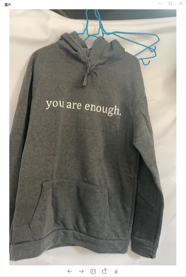 Unisex trendy hoodie with motivational quote