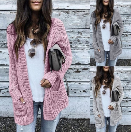 Long sleeve cardigan sweater for women