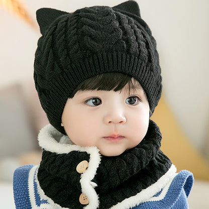 Cozy winter beanie for kids with velvet lining