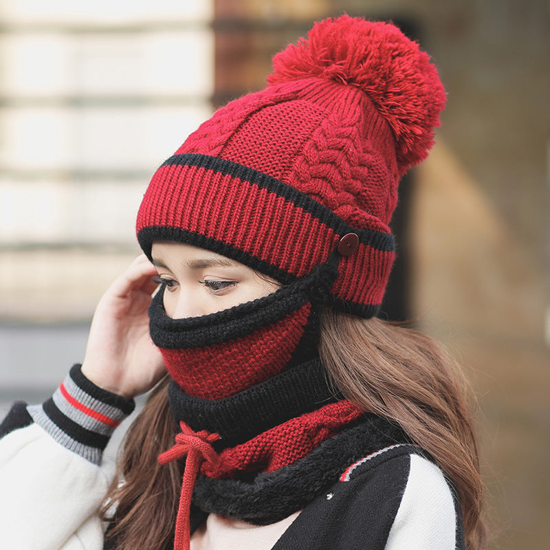 Cozy winter beanie with velvet lining