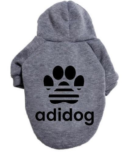 Comfortable pet clothing with Adidog design