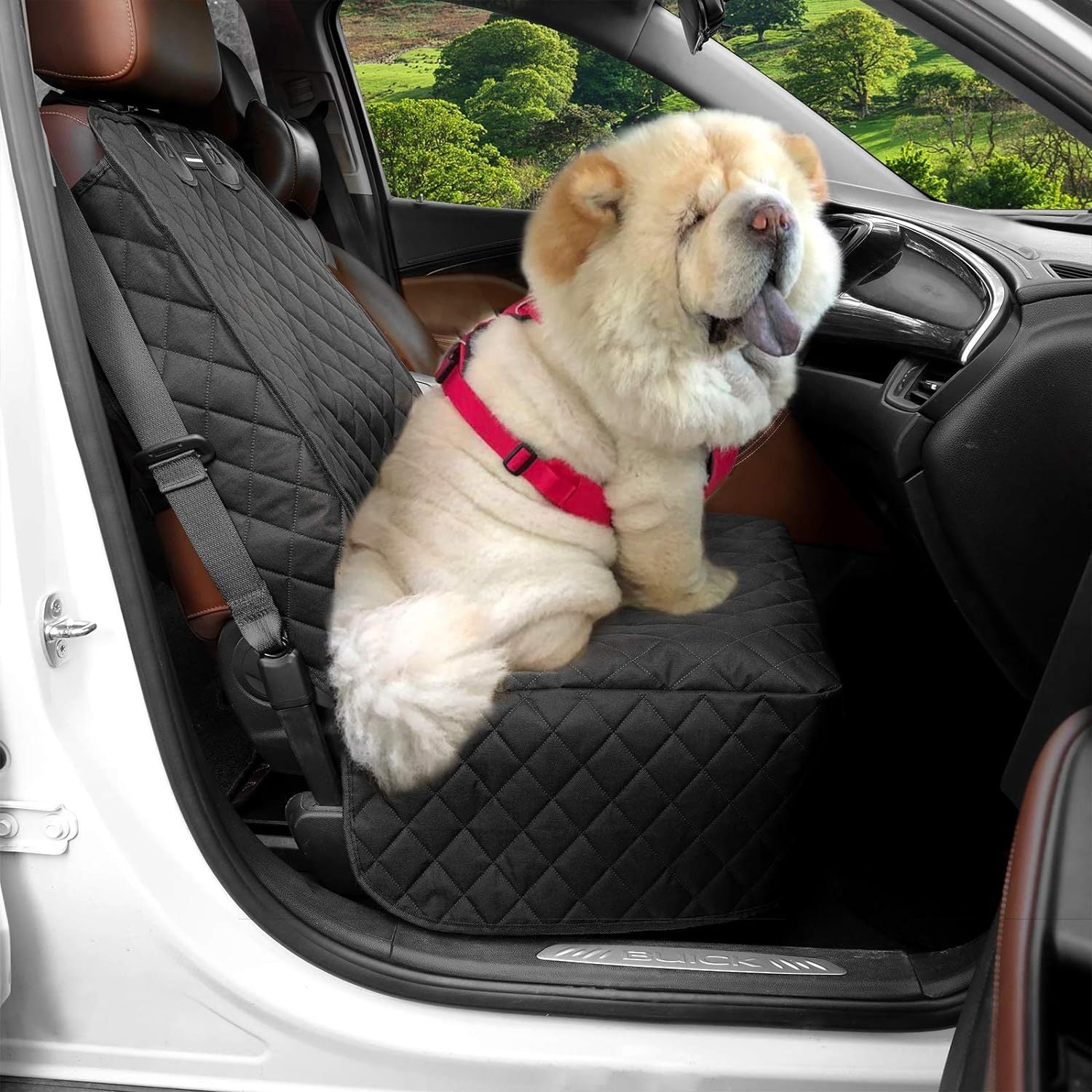 Scratch-proof and non-slip pet car seat protector