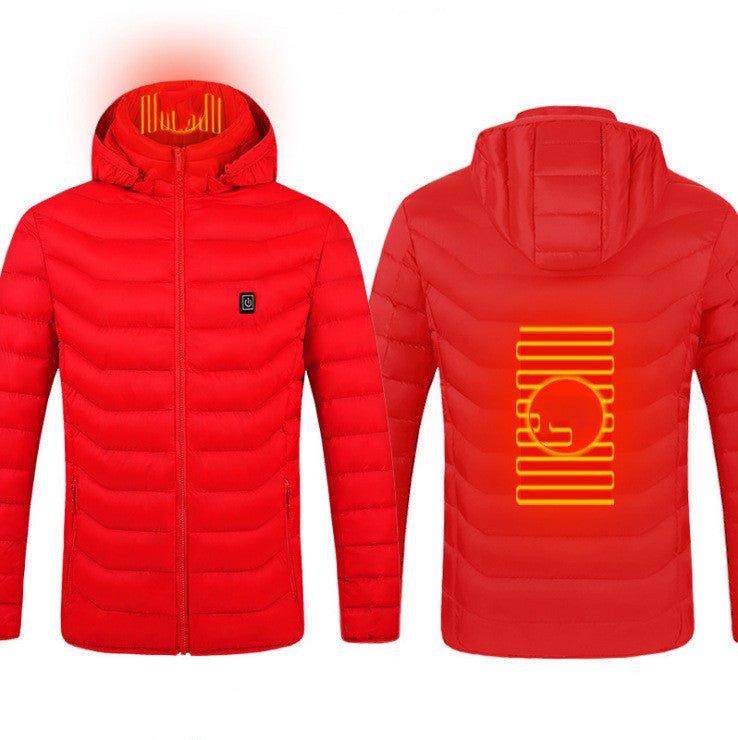 Men's heated jacket coat with USB electric heating Red Zone 2