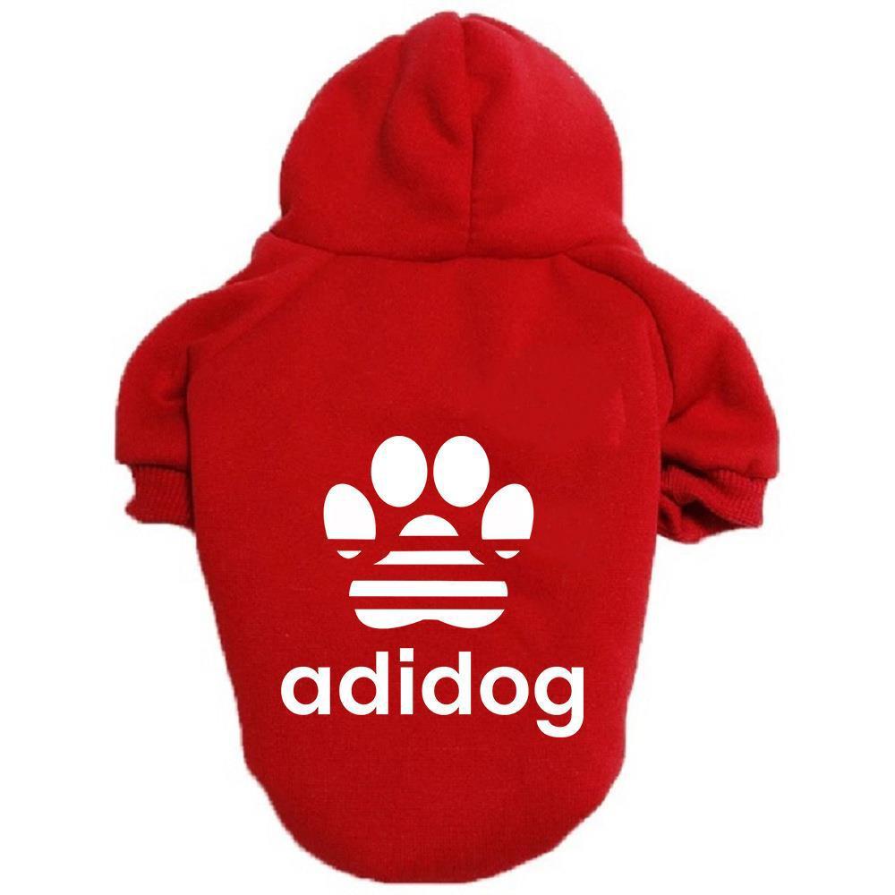 Comfortable pet clothing with Adidog design