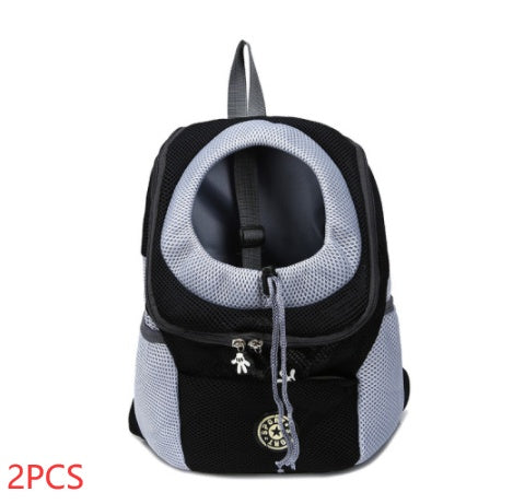 Breathable pet backpack for dogs black 