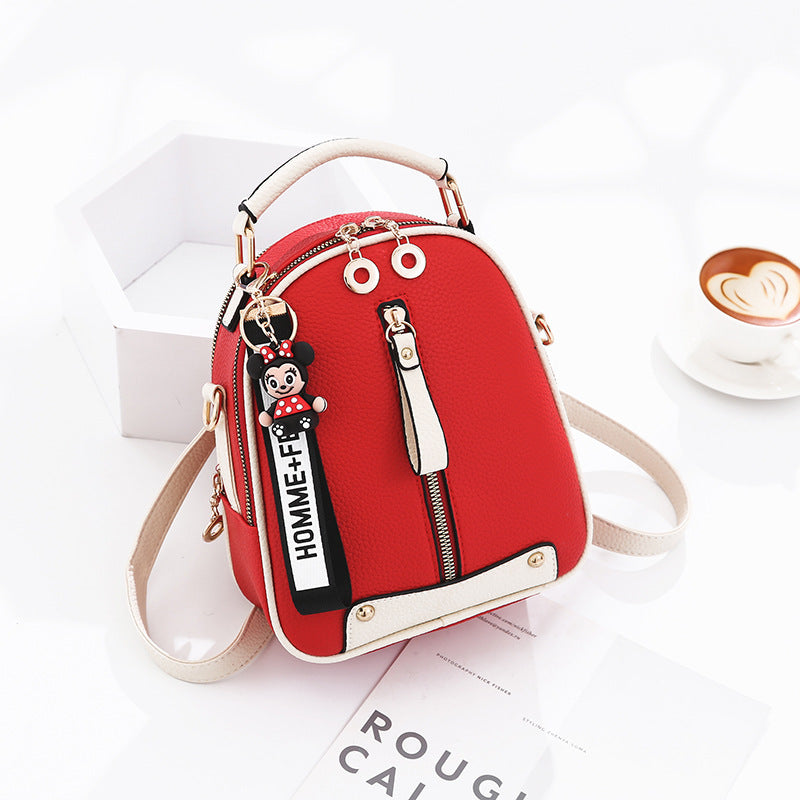 Designer backpacks for women red