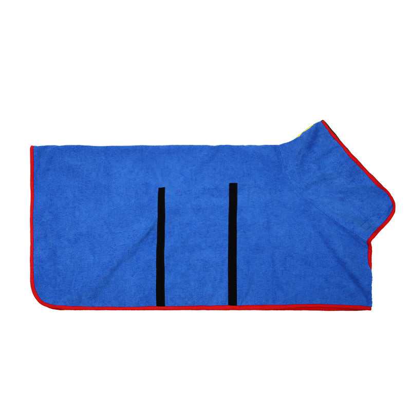 Dog robe shirt blue