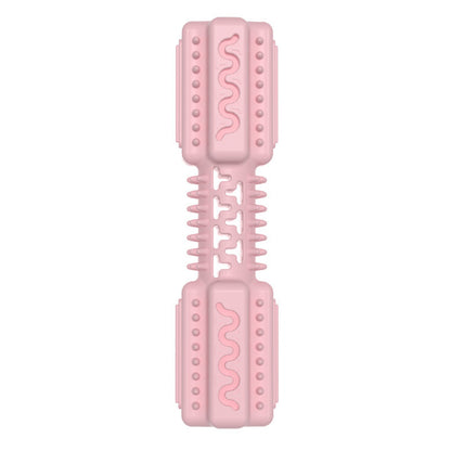 Durable bone-shaped dog chew toy cherry blossom powder