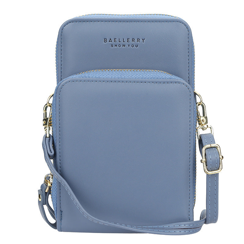 Fashion crossbody phone bag blue