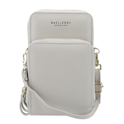 Fashion crossbody phone bag grey