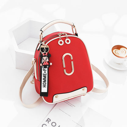 Fashionable backpacks for ladies red