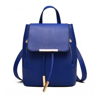 Korean style fashion backpack blue