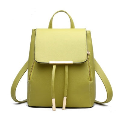 Korean style fashion backpack green