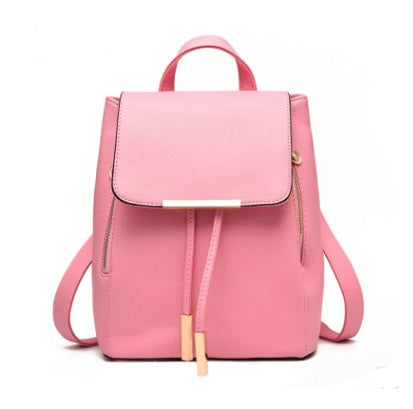 Korean style fashion backpack pink