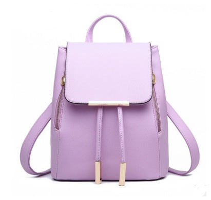 Korean style fashion backpack purple