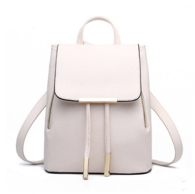 Korean style fashion backpack white