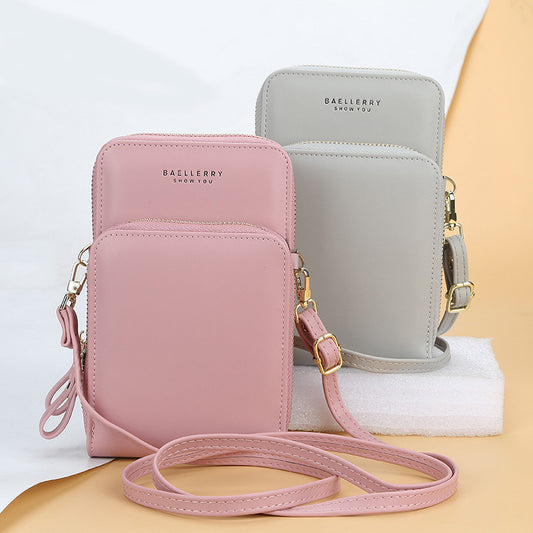 Large capacity women’s crossbody shoulder bag with zipper