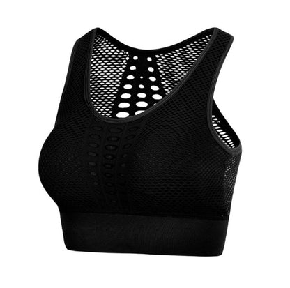 Lightweight breathable sports top Black