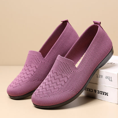 Soft bottom casual shoes purple