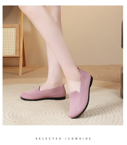 Soft bottom flat shoes pink