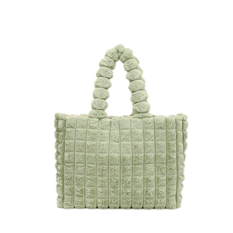 Winter fashion handbag green