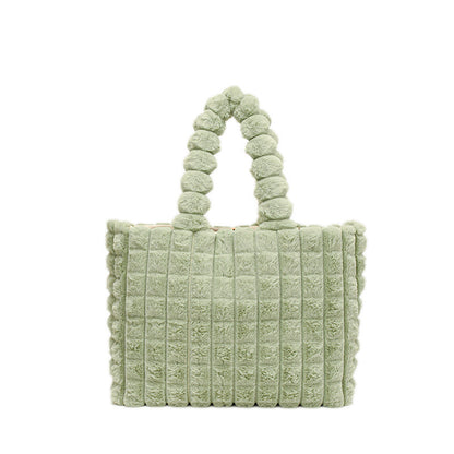 Winter fashion handbag green