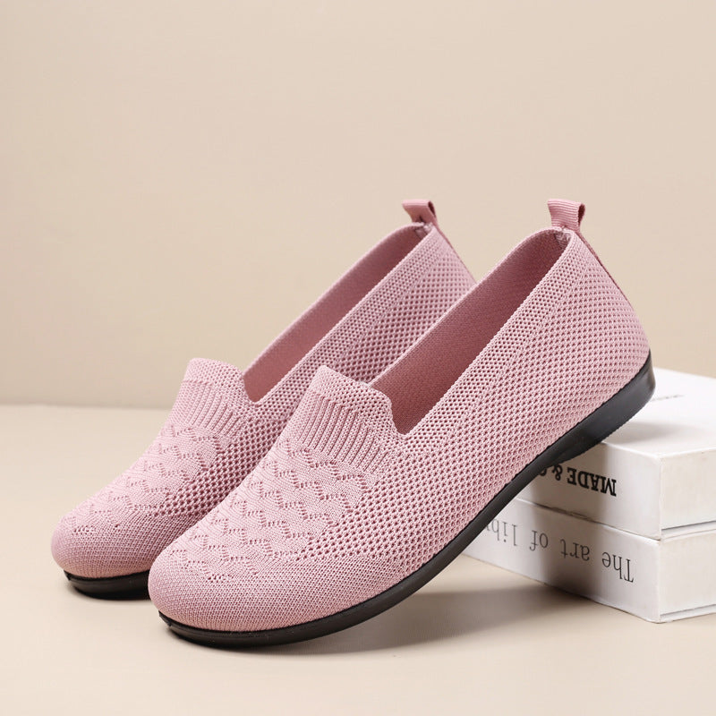 Women's casual slip-on shoes pink