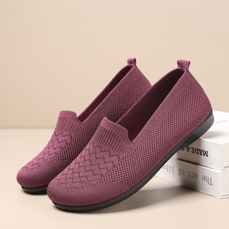 Women's casual slip-on shoes purple