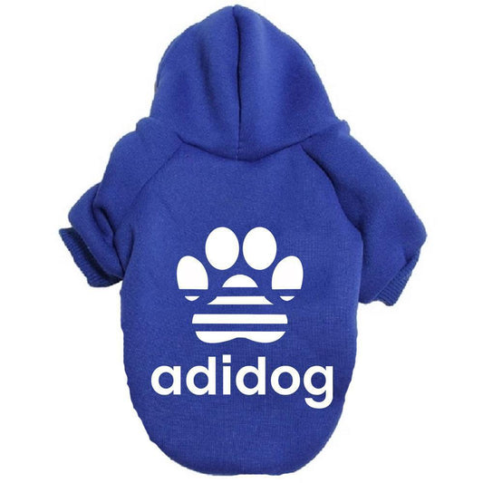 Comfortable pet clothing with Adidog design