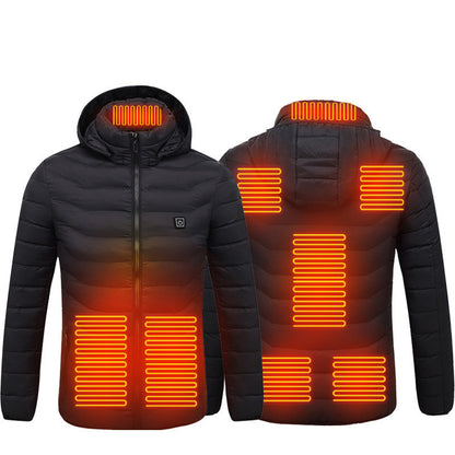 Men's heated jacket coat with USB electric heating Black Zone 8