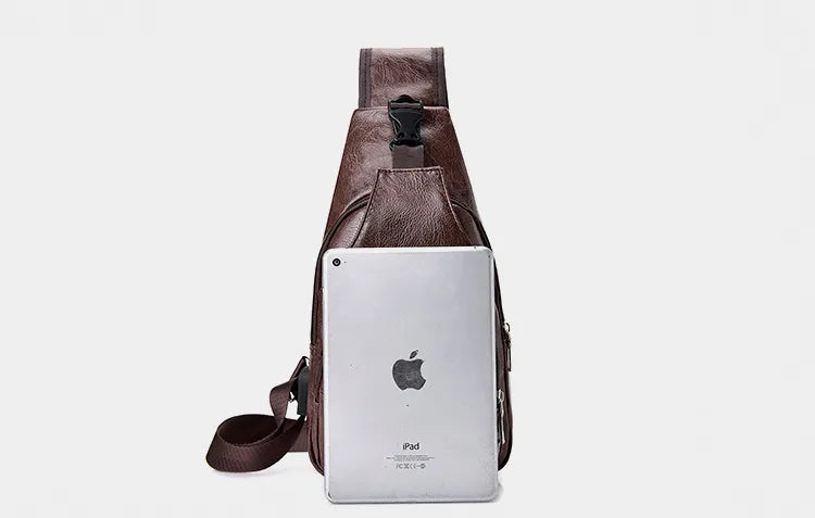 Men's USB charging anti-theft chest bag