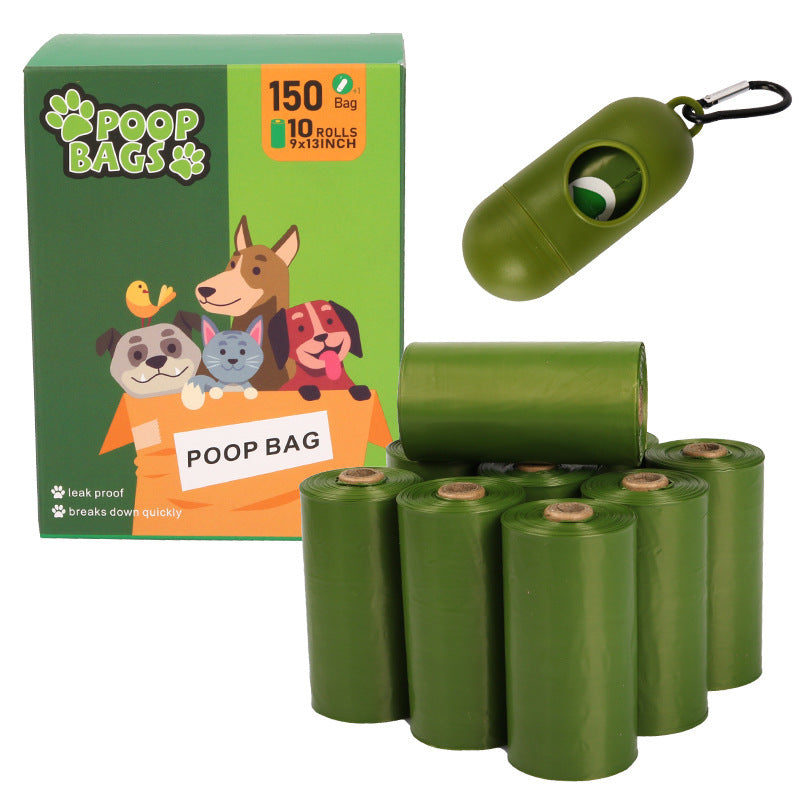 Extra thick strong leak-proof dog poop bags 10 rolls 9x3 inch 150 bags