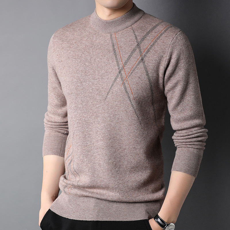 Warm and sophisticated wool sweater for men